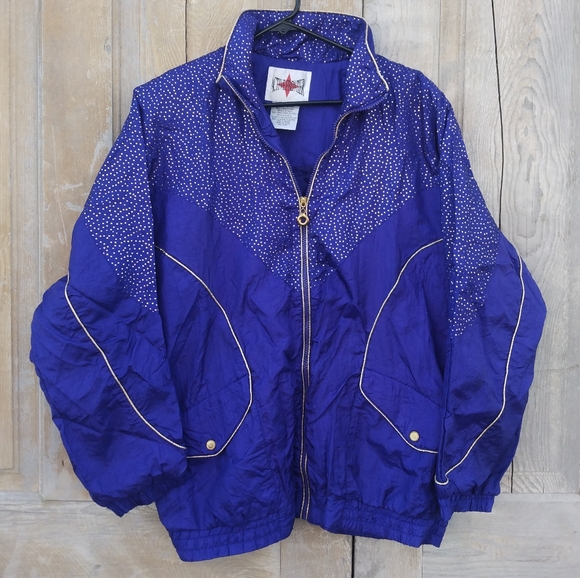 Vintage Purple and Gold Windbreaker - Picture 1 of 12